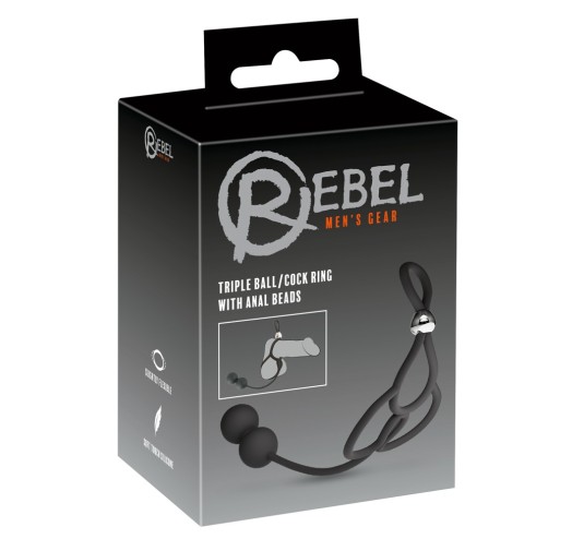 REBEL Triple Ball/Cock Ring wi